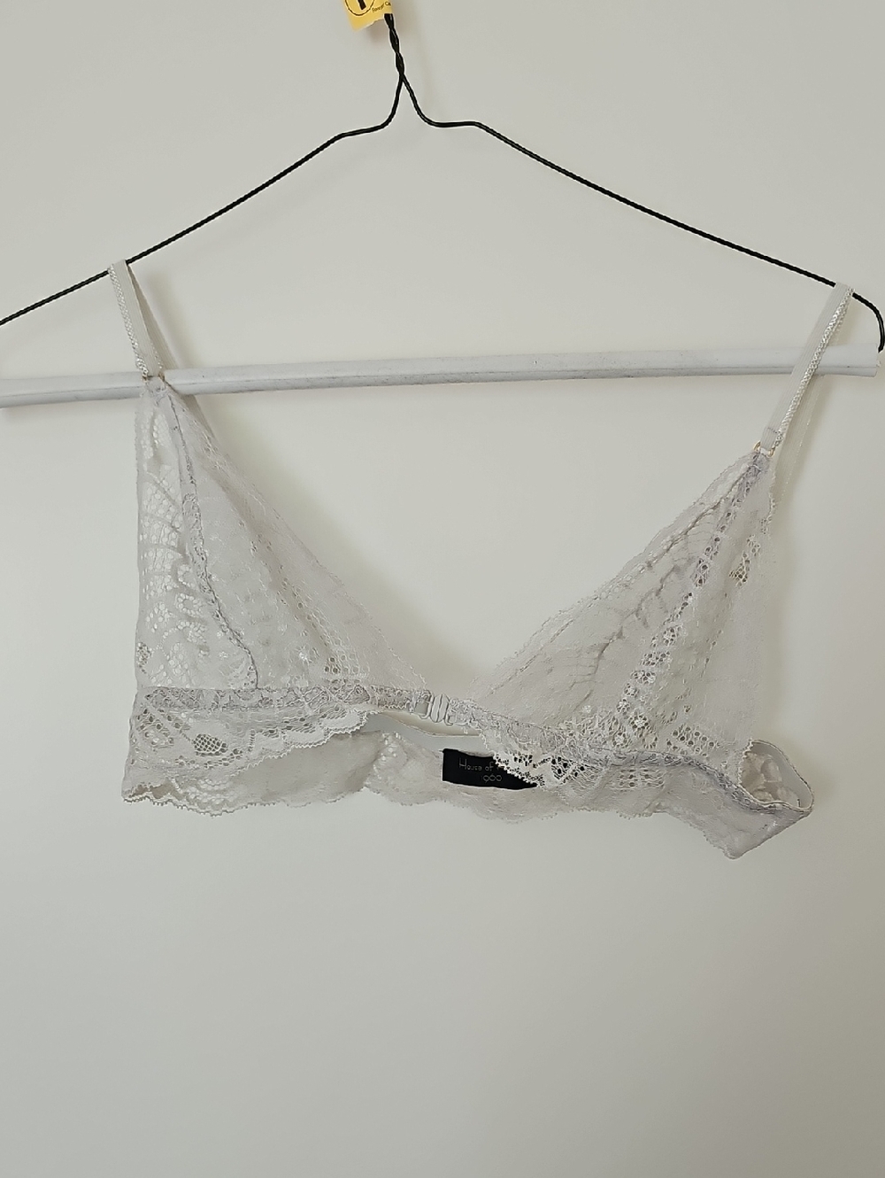 House of Harlow 1960 Lace Bralette in Light Gray